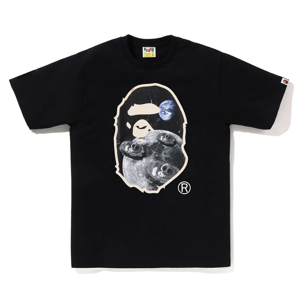 베이프 반팔티 MOON APE HEAD OLD PHOTO TEE 1L70-110-004 - 상품 이미지