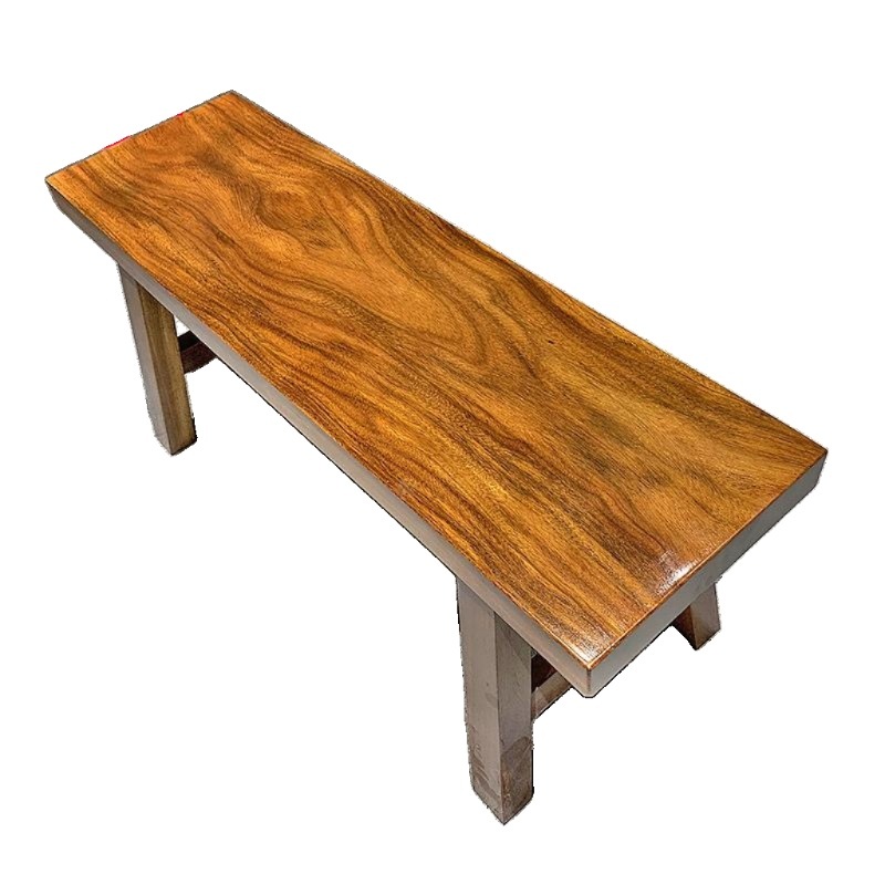 원목 벤치 의자 2인용 식탁의자 월넛 디자인 빈티지 긴의자 3인 카페 3인용 80cmx30cmx30cm - 상세 이미지 2
