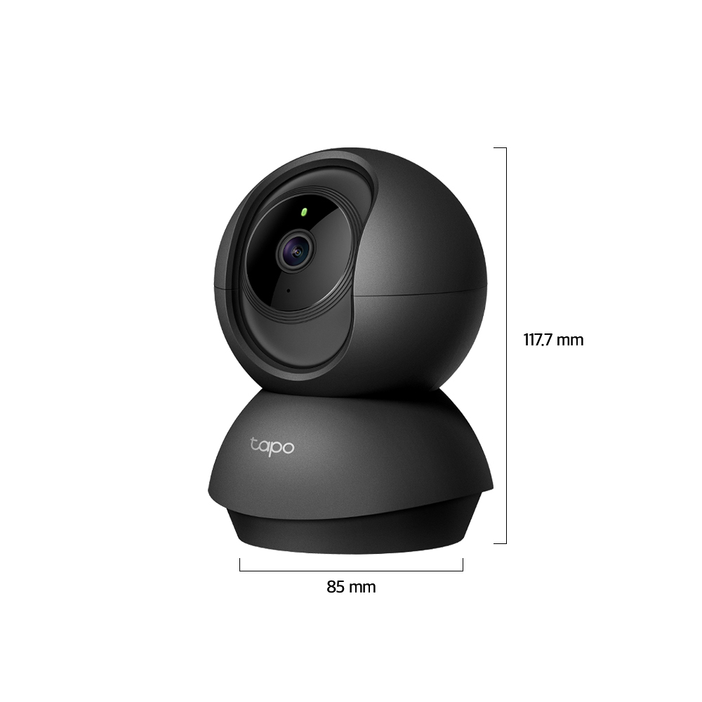 티피링크 200만화소 원격회전 홈캠 가정용카메라 펫캠 실시간 CCTV 블랙 Tapo C201 - 상세 이미지 4