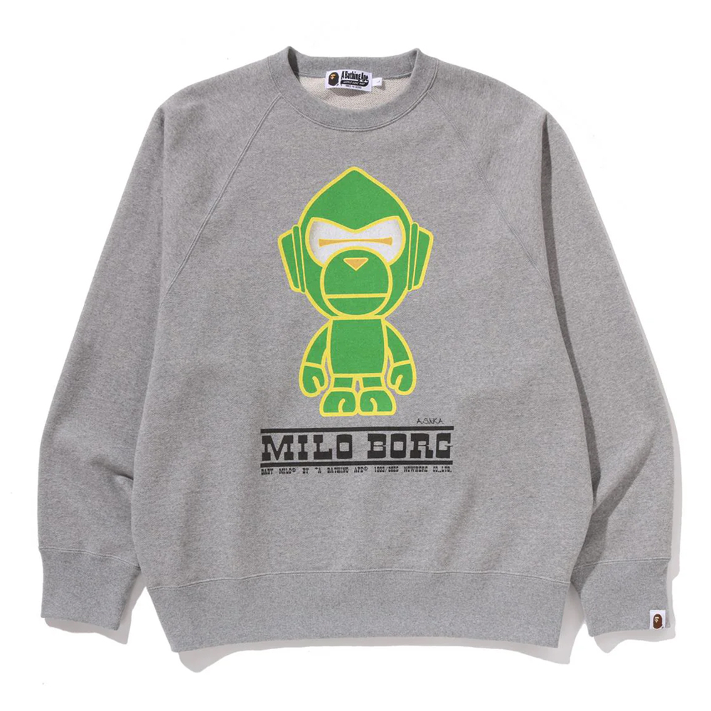 베이프 맨투맨 MILO BORG RELAXED FIT CREWNECK SWEATSHIRT 2L70-113-001 - 상세 이미지 2