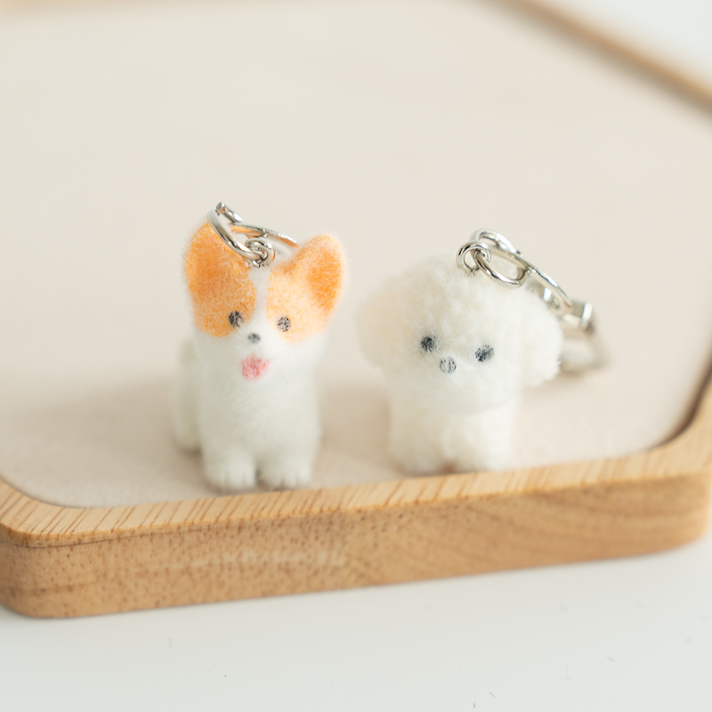 초미니 강아지 비숑 고양이 개구리 토끼 키링 에어팟 휴대폰 백참 - 상세 이미지 5