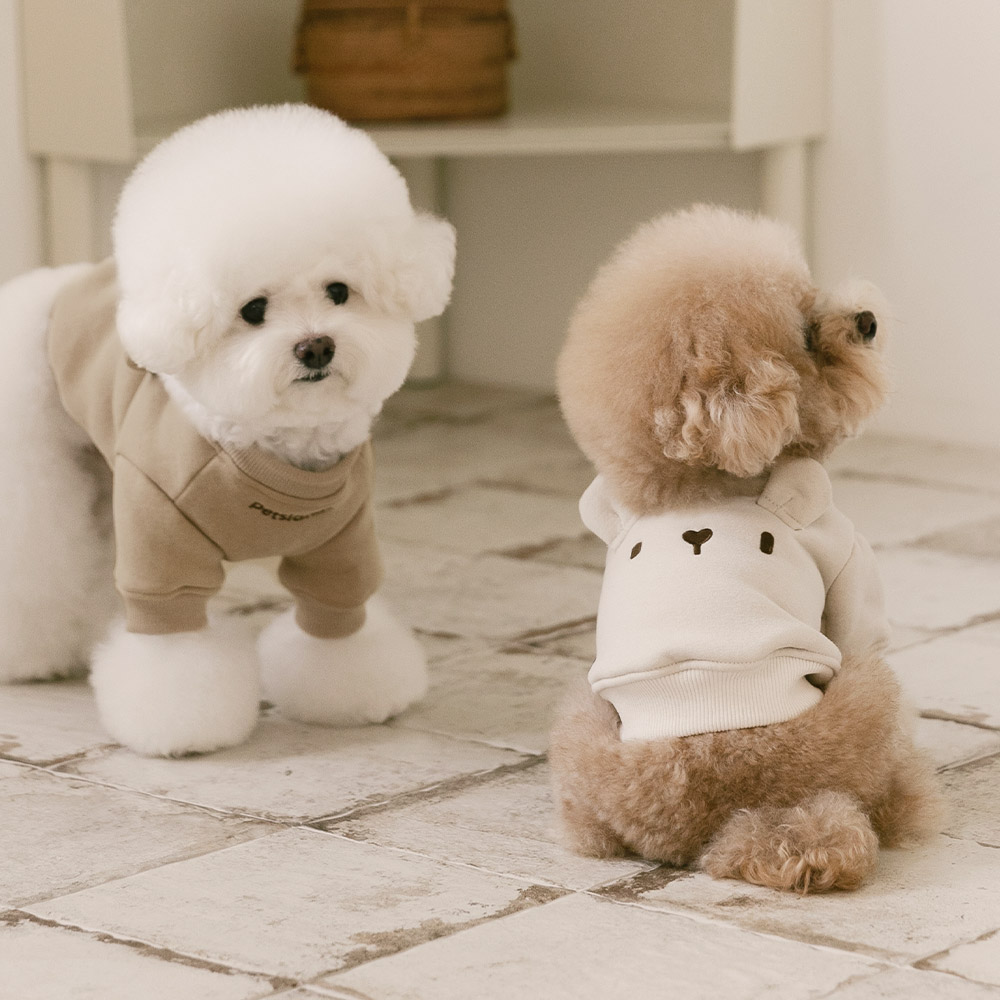 강아지옷 강아지 겨울옷 기모 티셔츠 누베어 이미지 6