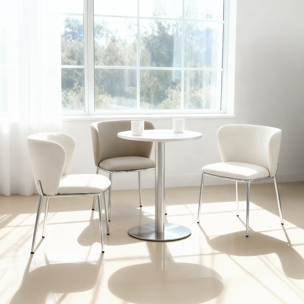 알레노 식탁의자 인테리어 편한 가죽 카페 주방 의자 미드센츄리 모던