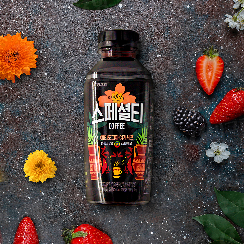 빙그레 아카페라 스페셜티커피 에티오피아 460ml 20개입 이미지 2