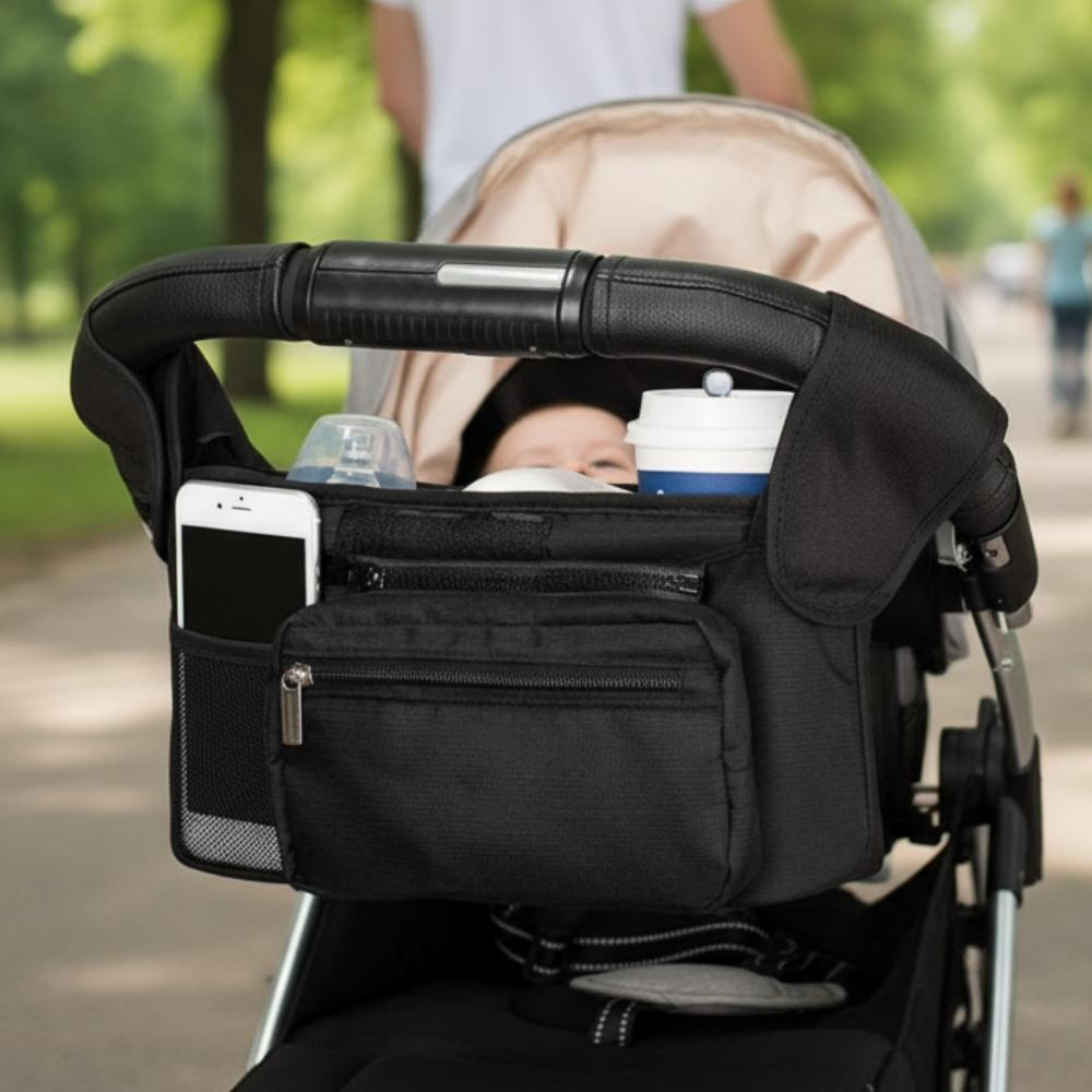 유모차 보조 가방 컵홀더가방 유모차 수납 바스켓