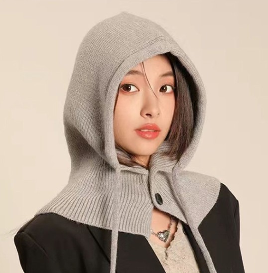 바라클라바 니트 넥워머 여성 남성 목토시 발라클라바 방한 멀티 스카프 후드 후드 워머 - 상품 이미지