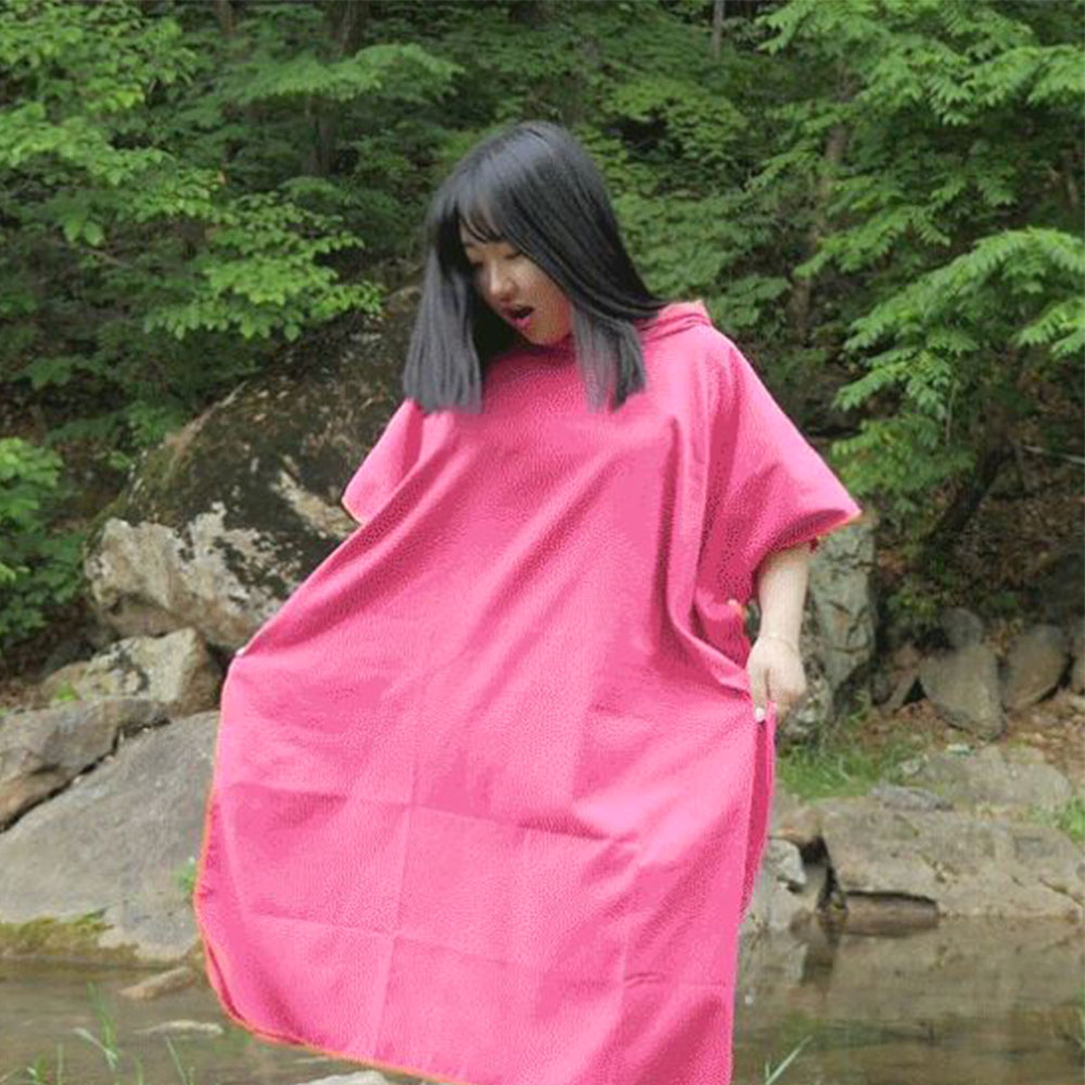 물놀이 통풍 비치후드 바캉스 휴양지 심플 가운 - 상세 이미지 4