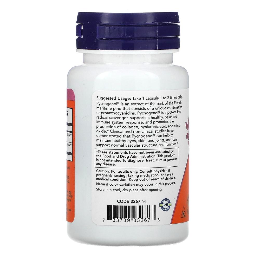 나우 피크노제놀 프랑스 해송 소나무 껍질 추출물  100mg Pycnogenol 60정 (2개) - 상세 이미지 4