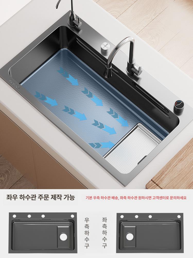사각 싱크볼 씽크볼 교체 폭포수 스테인리스 씽크대볼 60x46 원형 5.0mm - 상세 이미지 2