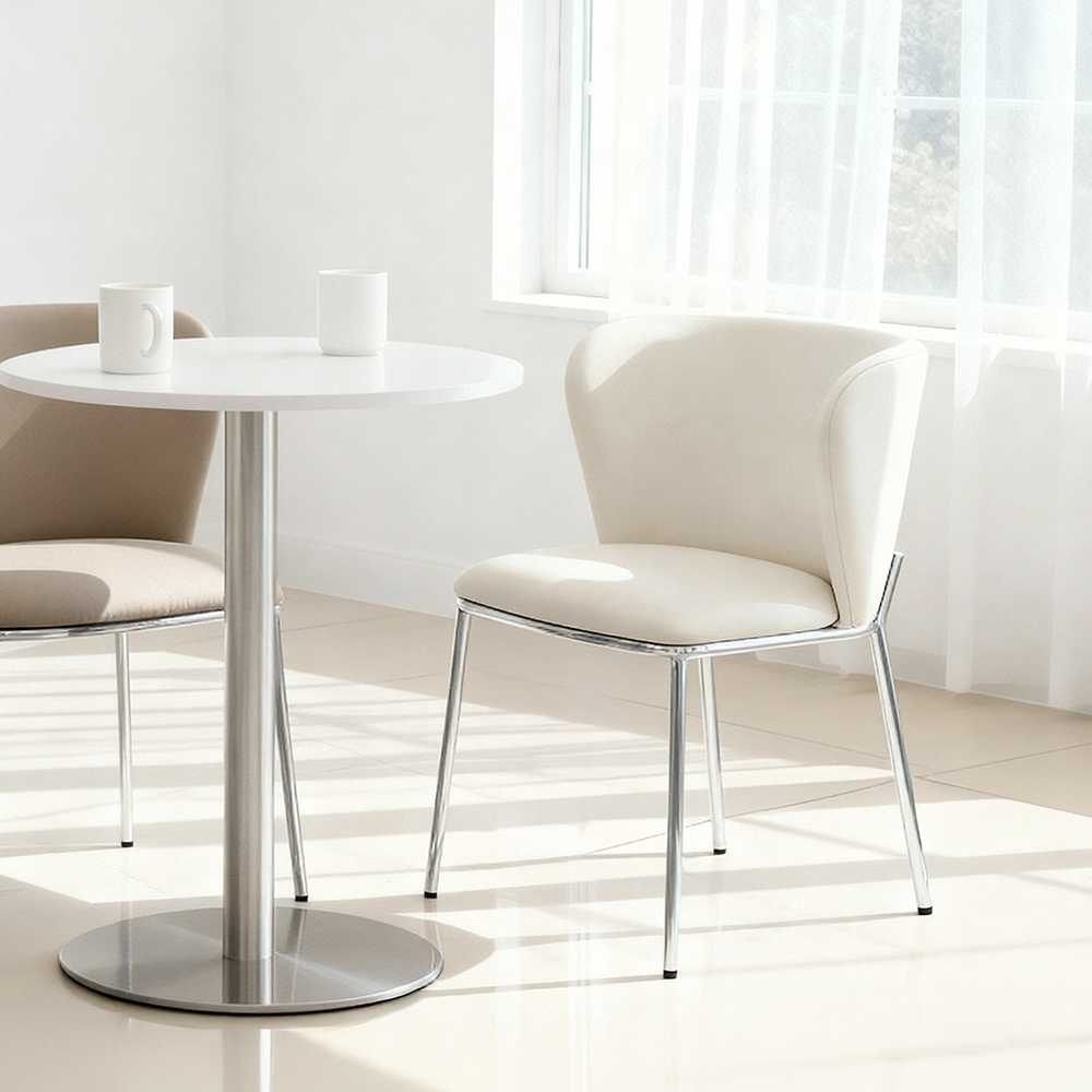 알레노 식탁의자 인테리어 편한 가죽 카페 주방 의자 미드센츄리 모던