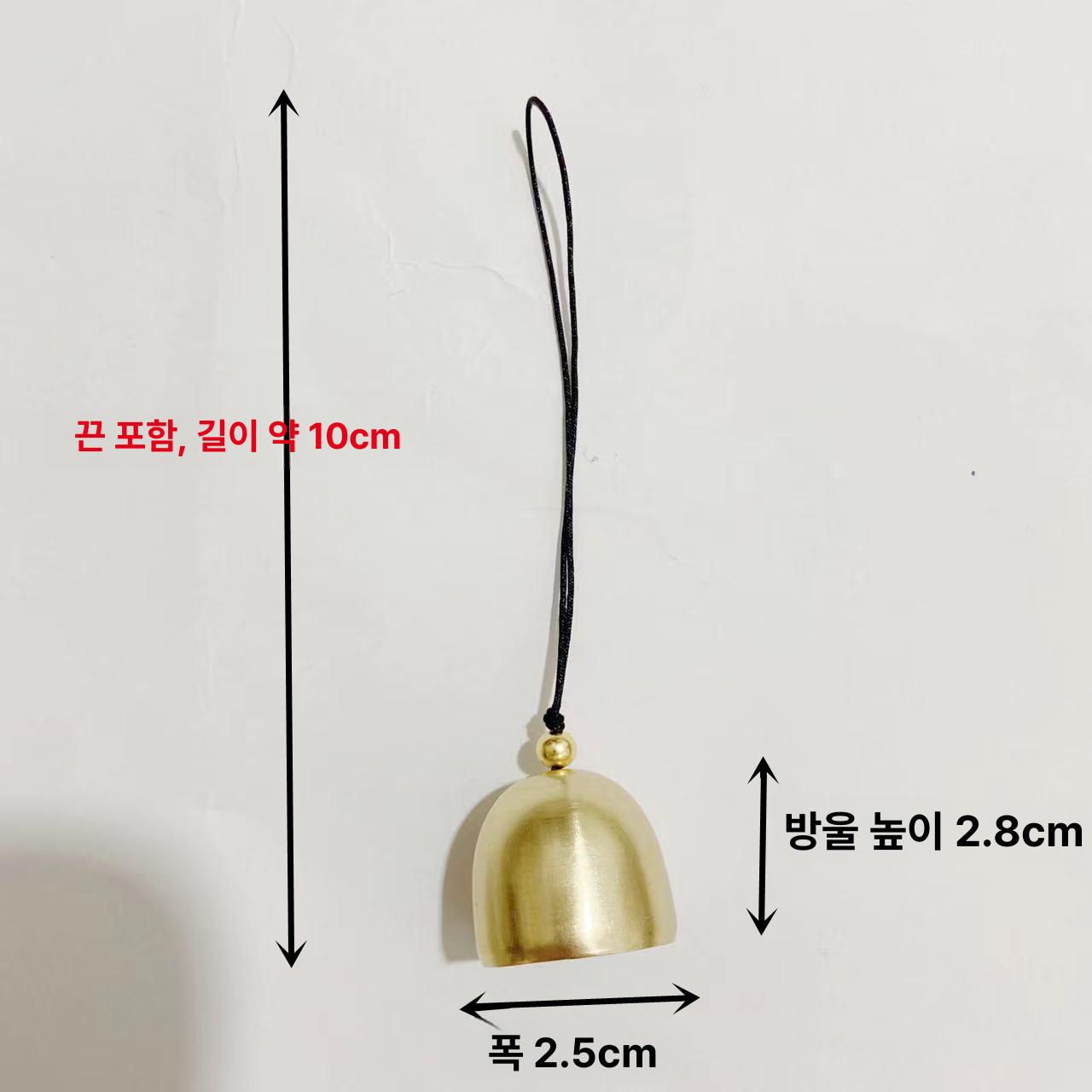 작은 조각 벨 10개 미니 결혼식 인테리어 공예 다용도 공예품 거실 풍수 로프포함 레드 로프 합금 벨 10개 - 상세 이미지 3