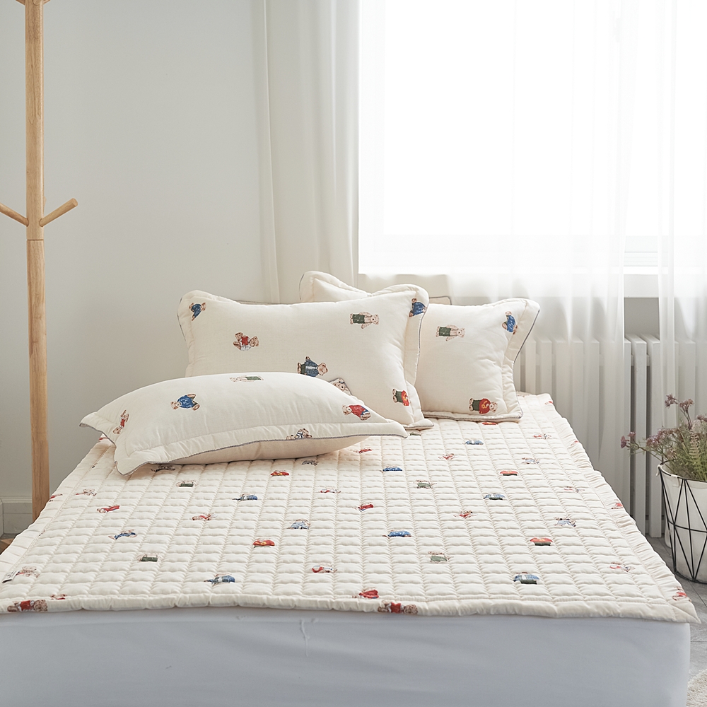 나라데코 키즈 마이크로 워싱 곰돌이 부드러운 침대패드 SS