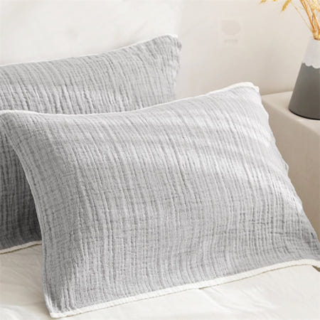 루리점빵 베개커버 75x55 그레이 베겟잎밴딩