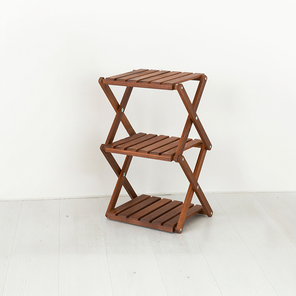 TANG 선반 415 좁은 아카시아 427x310x617mm, 3단, 체리브라운 4671.5816 - 메인 이미지