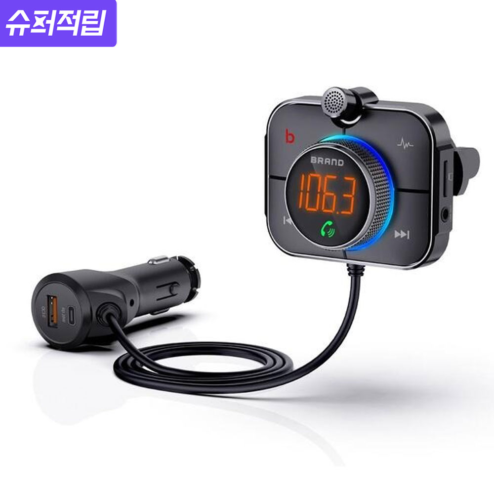넥스트유 올인원 차량용 블루투스 노이즈캔슬링 오디오 무선 카팩 6422BTC - 메인 이미지