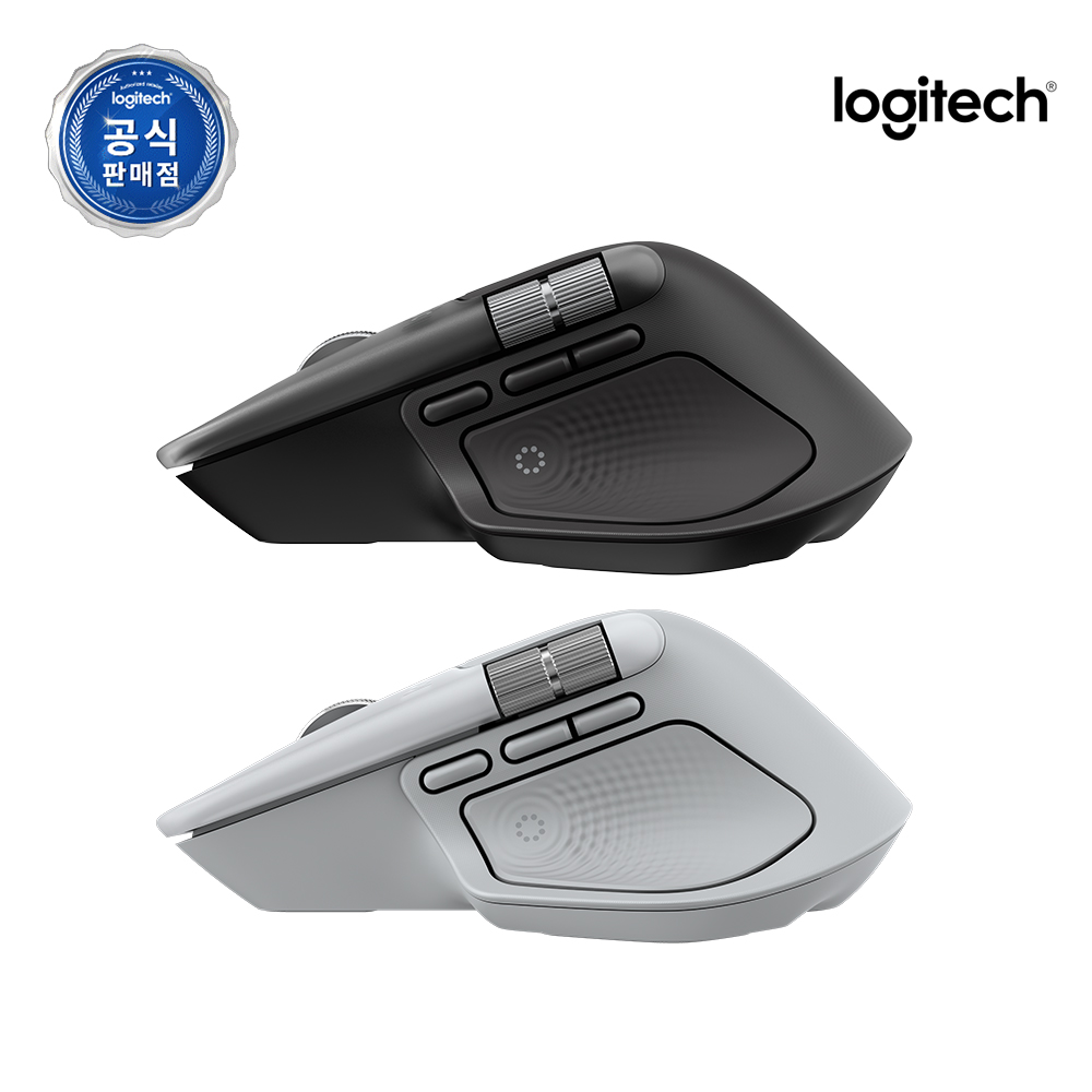 로지텍코리아 MX MASTER 4 FOR MAC 블루투스 무선 마우스 화이트실버