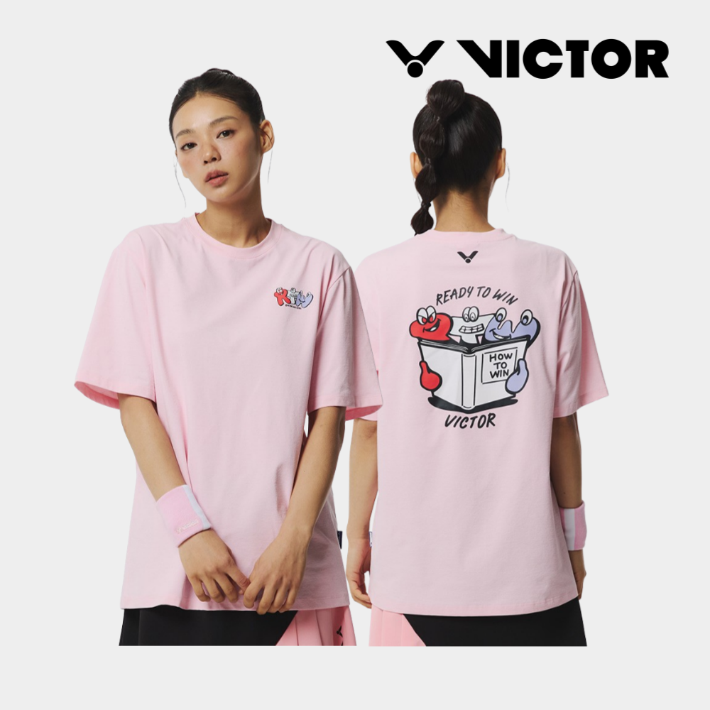 빅터 배드민턴복 오버핏 의류 운동복 상의 VT25CTO204U - 메인 이미지