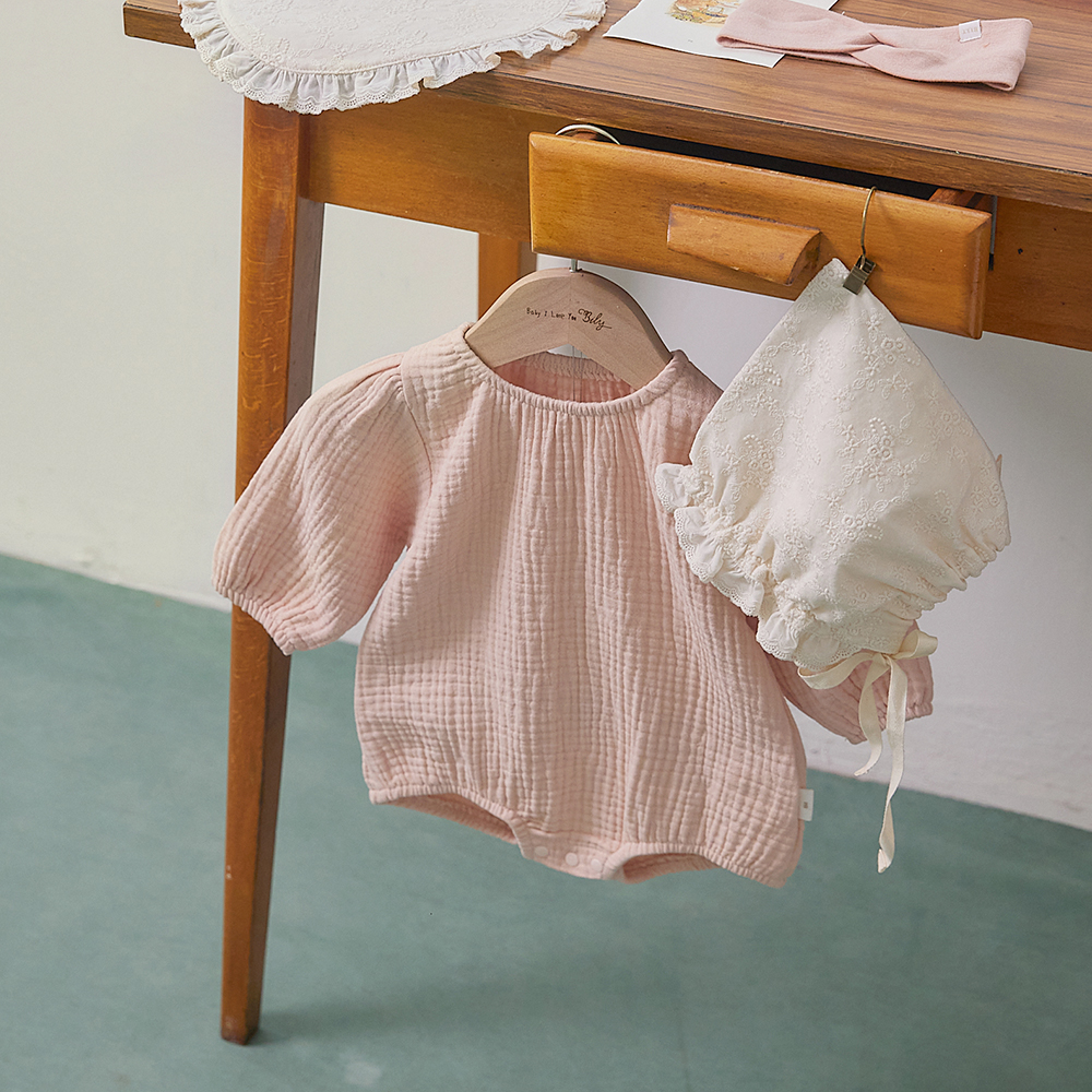 유럽풍 아기 옷 빌리 크림 바디수트 (6m-18m) 아기실내복 신생아옷 출산선물 아기선물
