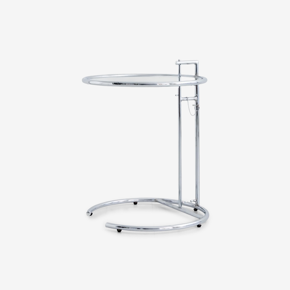 심플리 투명 높이조절 사이드테이블 원형 0518.3947