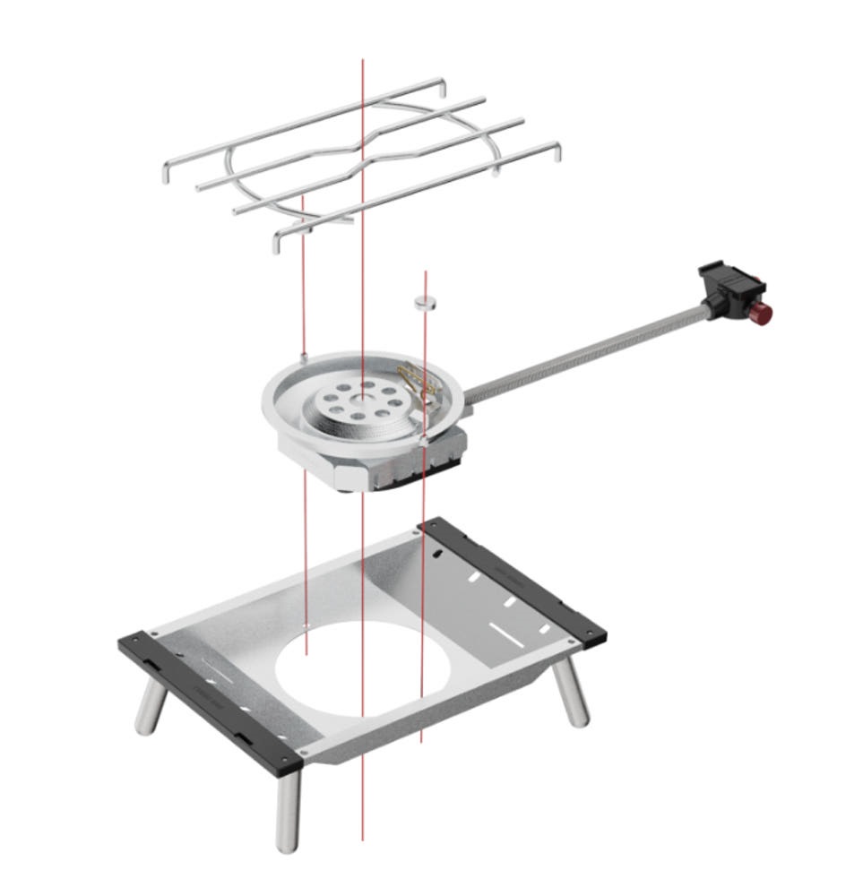 콤마나인 IBX 캠핑버너 IGT 원버너 플레이트 강염 고화력