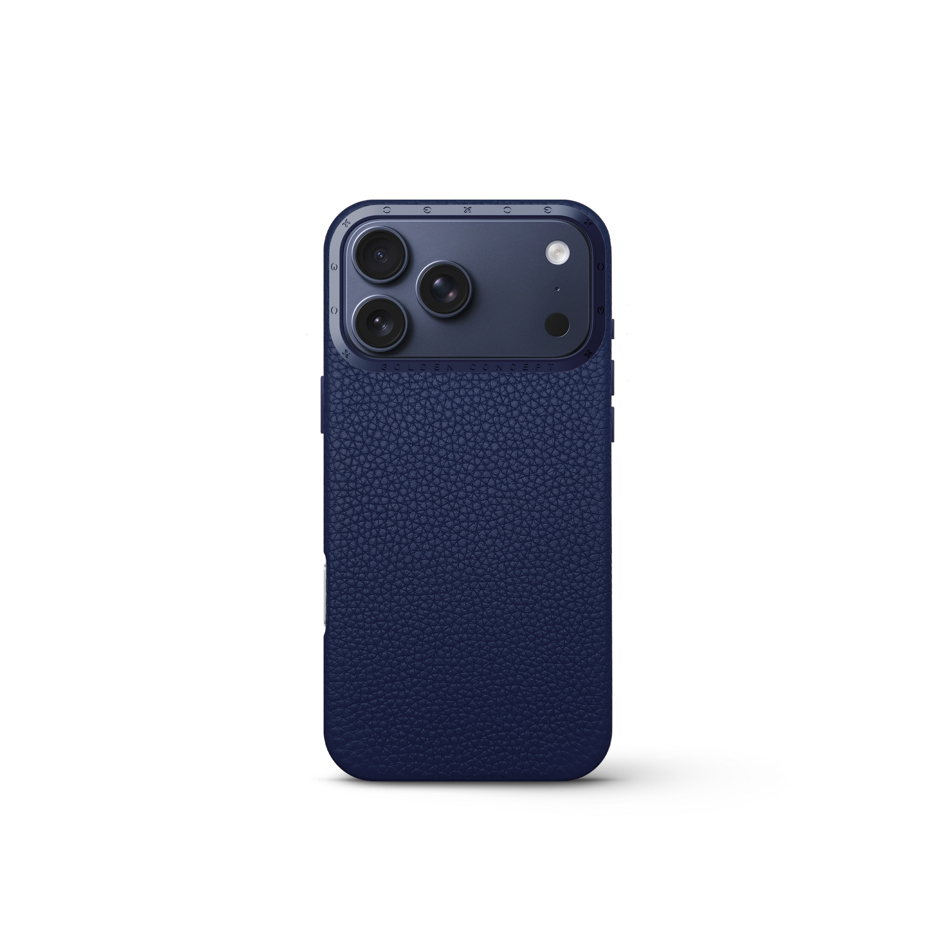 골든컨셉 아이폰17 케이스 - Full Grain Leather - Midnight Blue - 메인 이미지