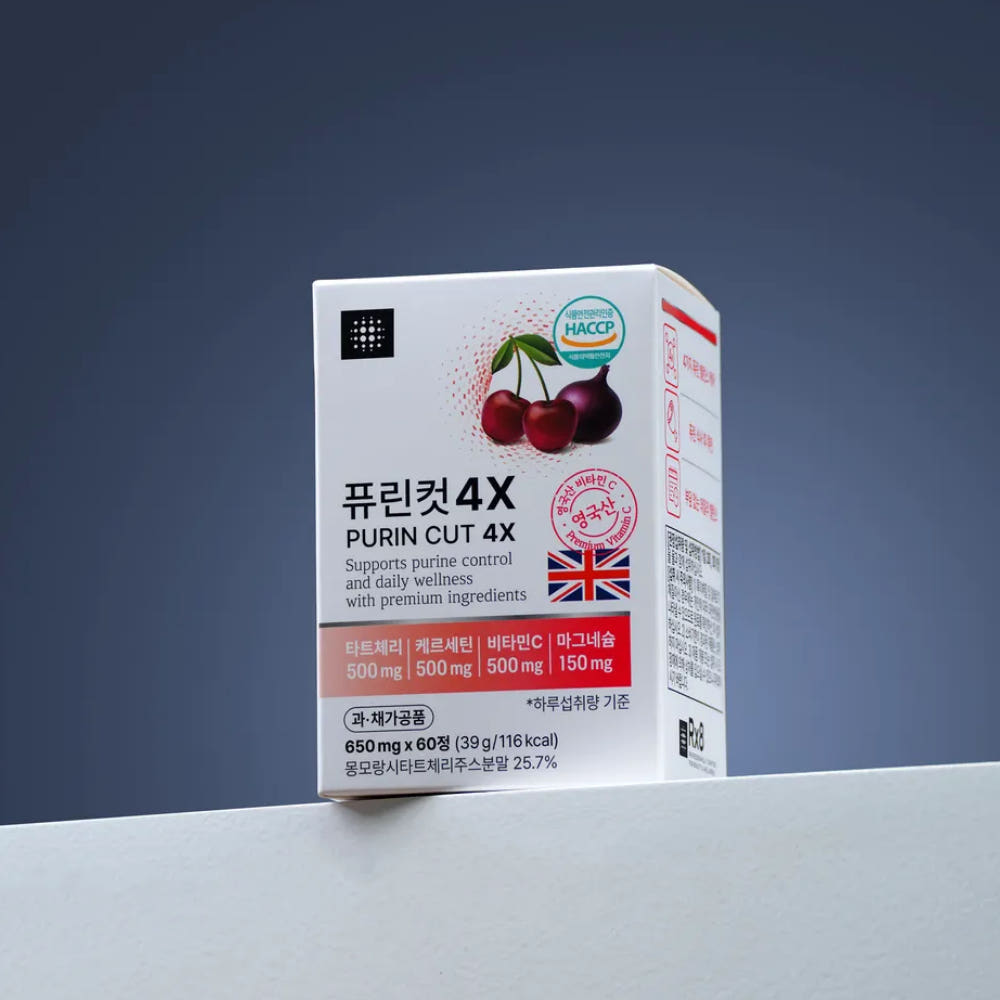 Rx8 퓨린컷 4X 현직 약사 개발 퓨린 관리 솔루션 60정, 1개