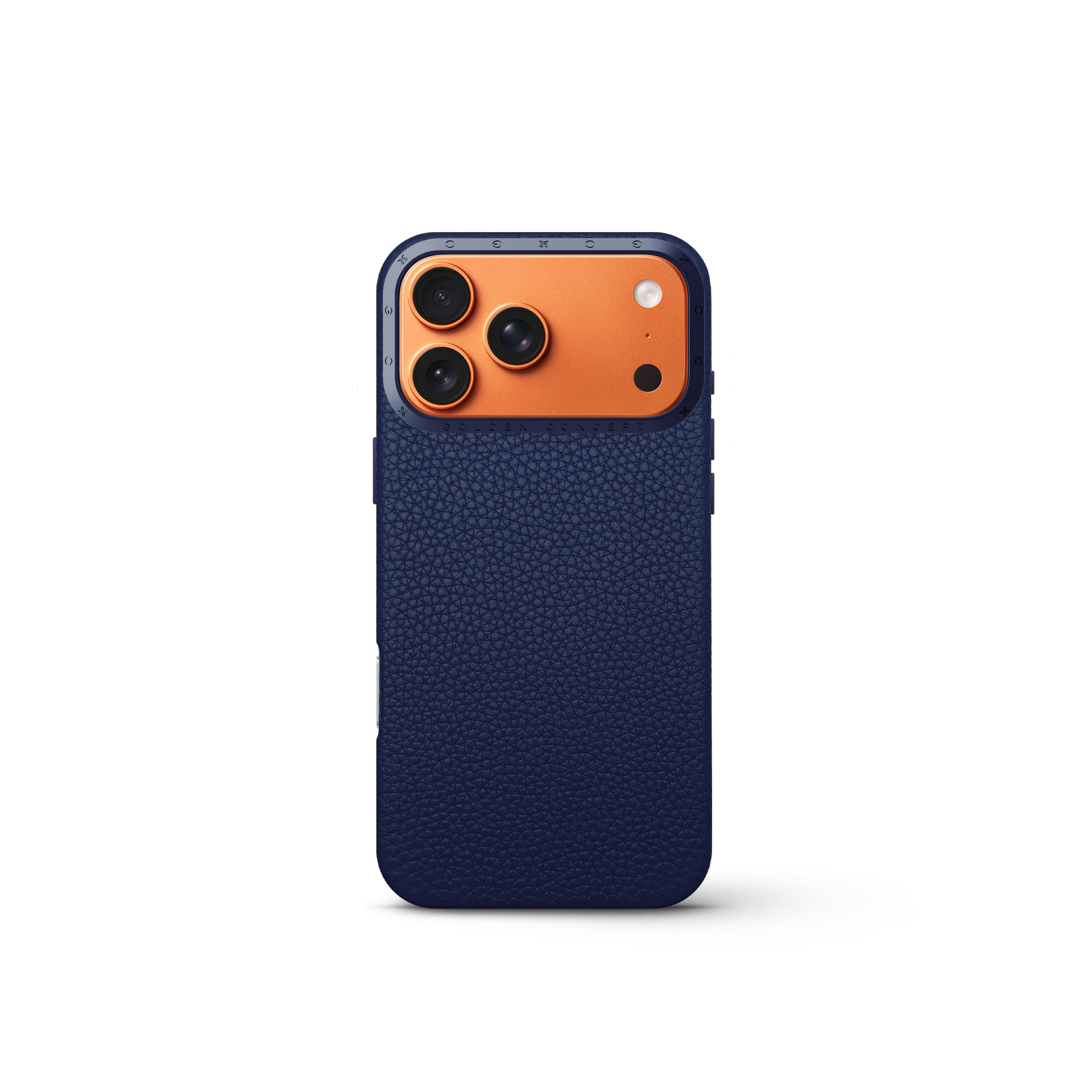 골든컨셉 아이폰17 케이스 - Full Grain Leather - Midnight Blue - 상세 이미지 3