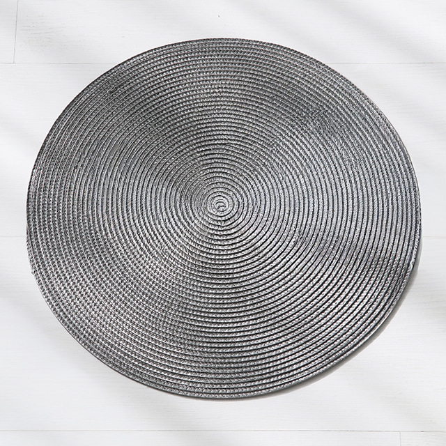 MAT 원형 테이블 매트 D38 KS1002DSM 그레이, 38cm