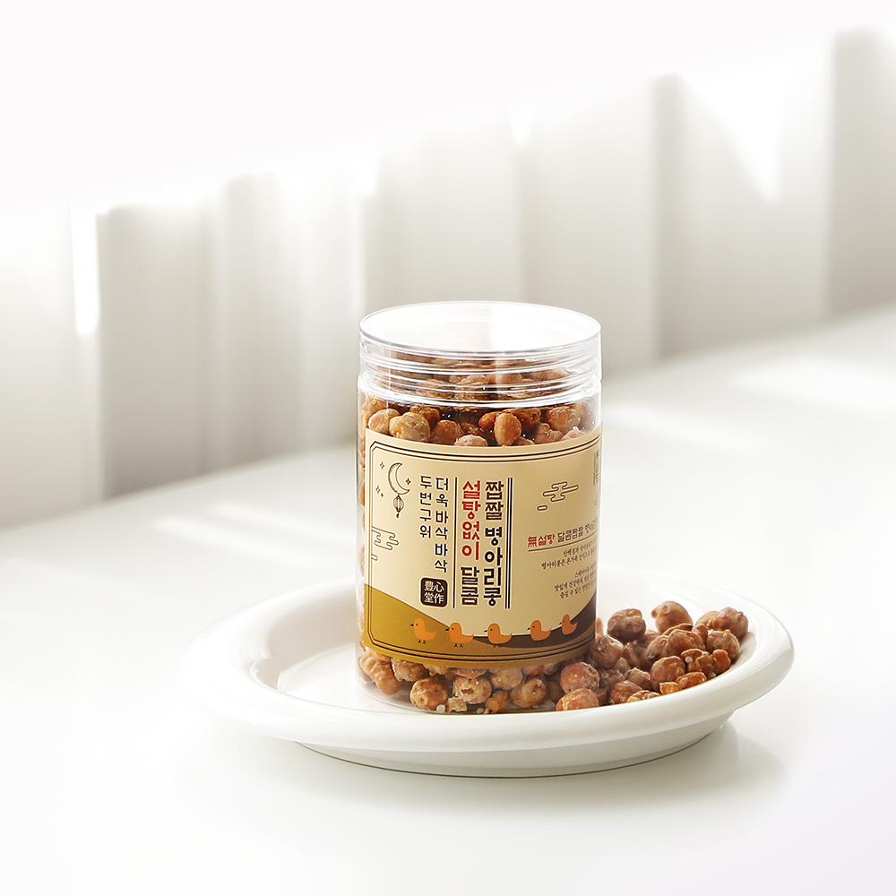 풍심당 두번 구운 바삭한 무설탕 달콤짭짤 병아리콩 (120g)  무설탕 글루텐프리 비건 건강 간식 - 상세 이미지 3
