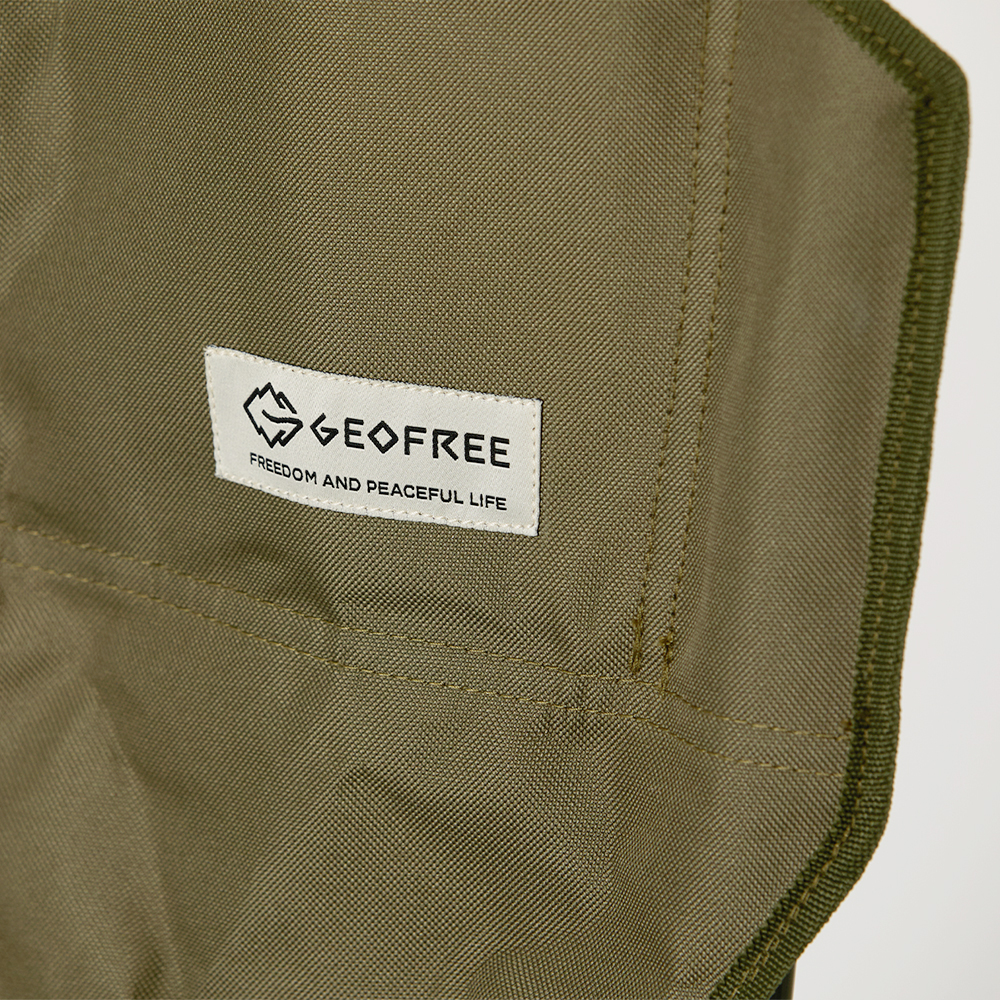 지오프리 리조트 캠핑 의자 1+1 접이식 경량 휴대용 와이드, 카키, 2개