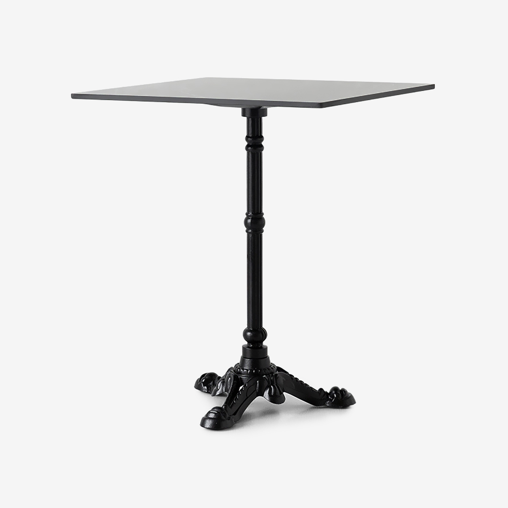 라네트 사각테이블 6060 HPL E형 600mm, 블랙 7909.2914 - 메인 이미지