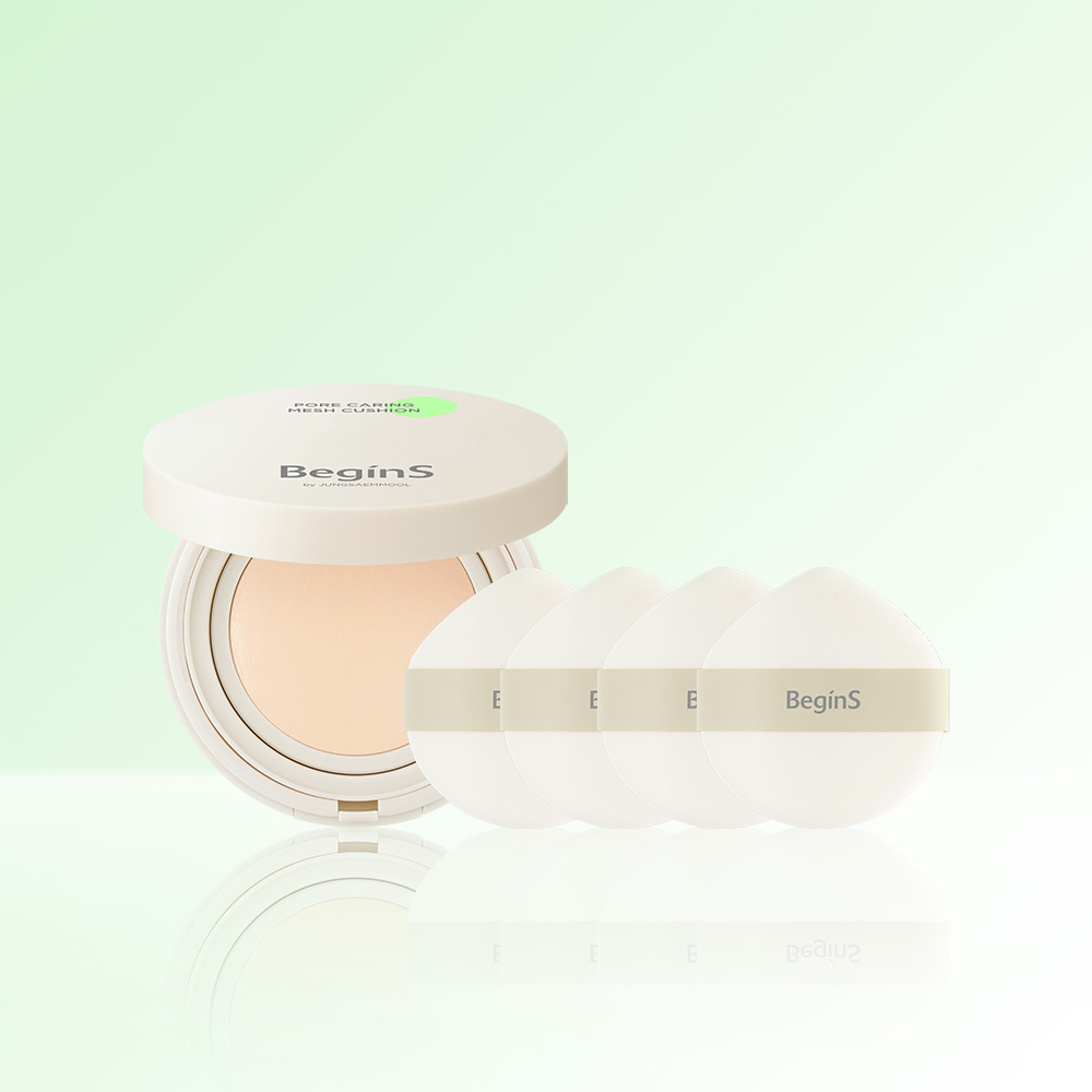 비긴스 바이 정샘물 포어 케어링 메쉬 쿠션 (본품) 15g SPF50+ / PA++++ - 상품 이미지