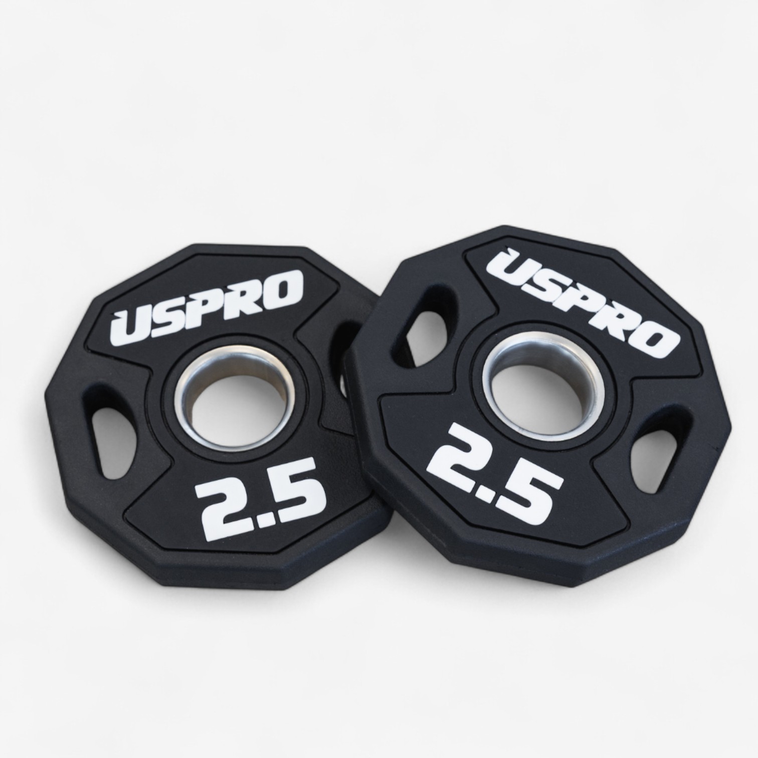 USPRO 우레탄 중량 원판 2.5kg 10각 바벨 플레이트 - 상품 이미지