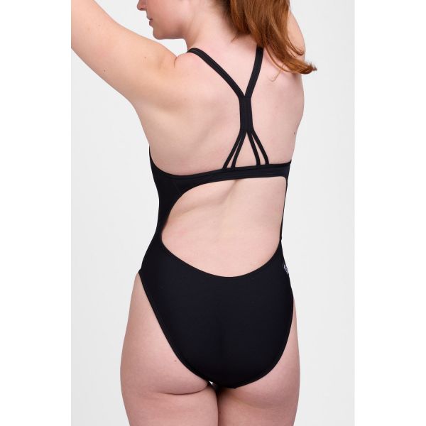 졸린 리비아 블랙 원피스 수영복 Jolyn Livia One Piece Swimsuit (solids) - Black - 메인 이미지