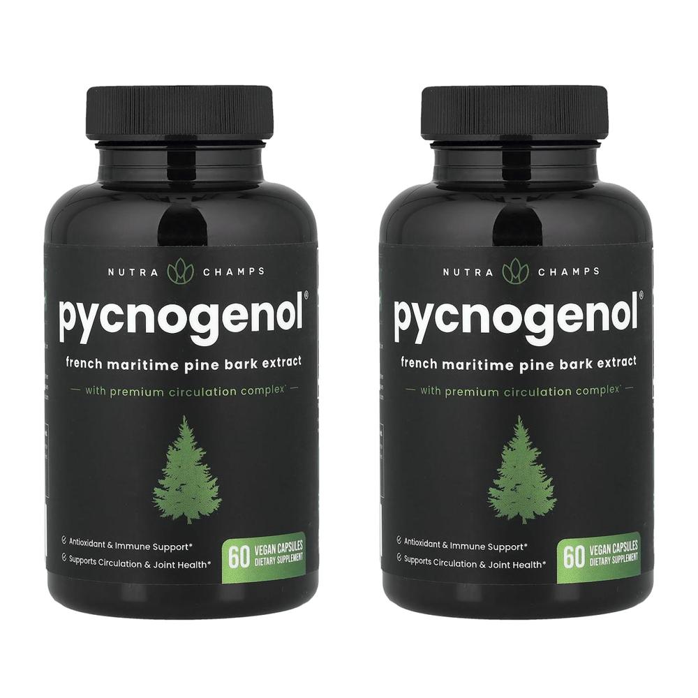 뉴트라챔프 피크노제놀 프랑스 해송 소나무 껍질 추출물 Pycnogenol 60정 (2개) - 상품 이미지