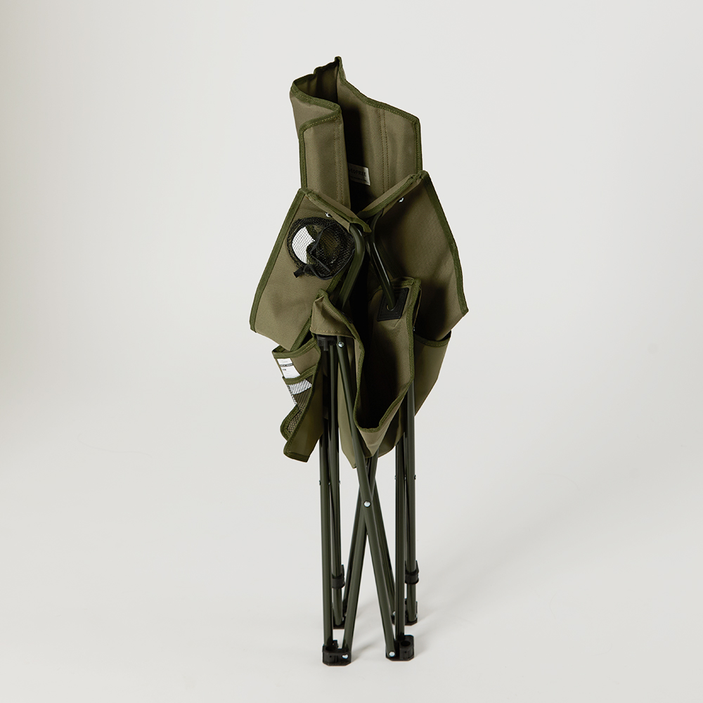 지오프리 리조트 캠핑 의자 1+1 접이식 경량 휴대용 와이드, 카키, 2개