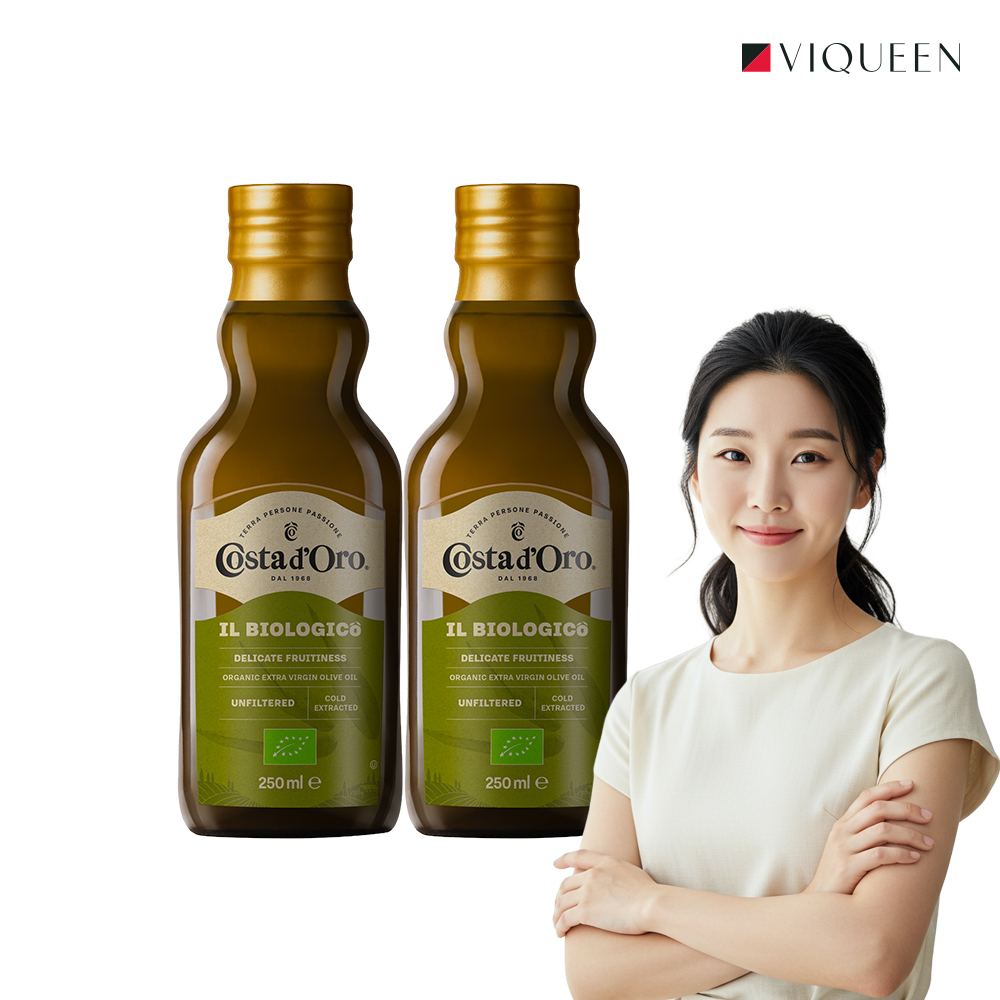 코스타도로 유기농 엑스트라버진 올리브오일 냉압착 올리브유 250ml 2개 - 상품 이미지