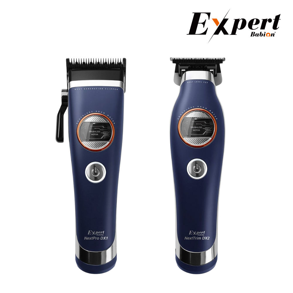 바비온 엑스퍼트 클리퍼 넥스트 프로(Next Pro) DX1 + 트리머 넥스트 트림(Next Trim) DX2 이발기 세트 바리깡 전문가용 헤어디자이너 바버샵 BLDC 모터 - 상품 이미지
