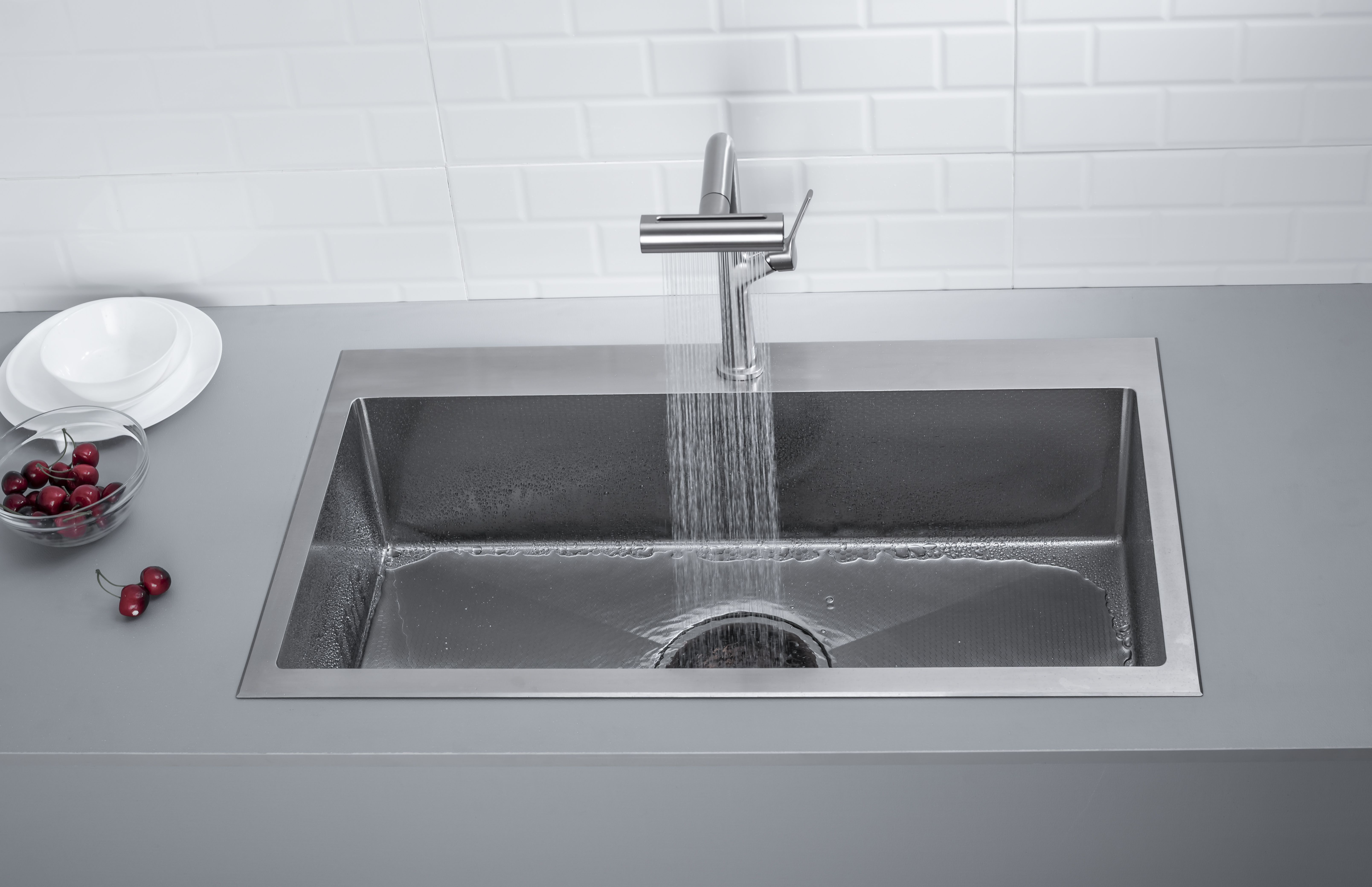 8651S 허니콤 엠보코팅 사각싱크볼 스텐씽크볼 주방 싱크대 교체