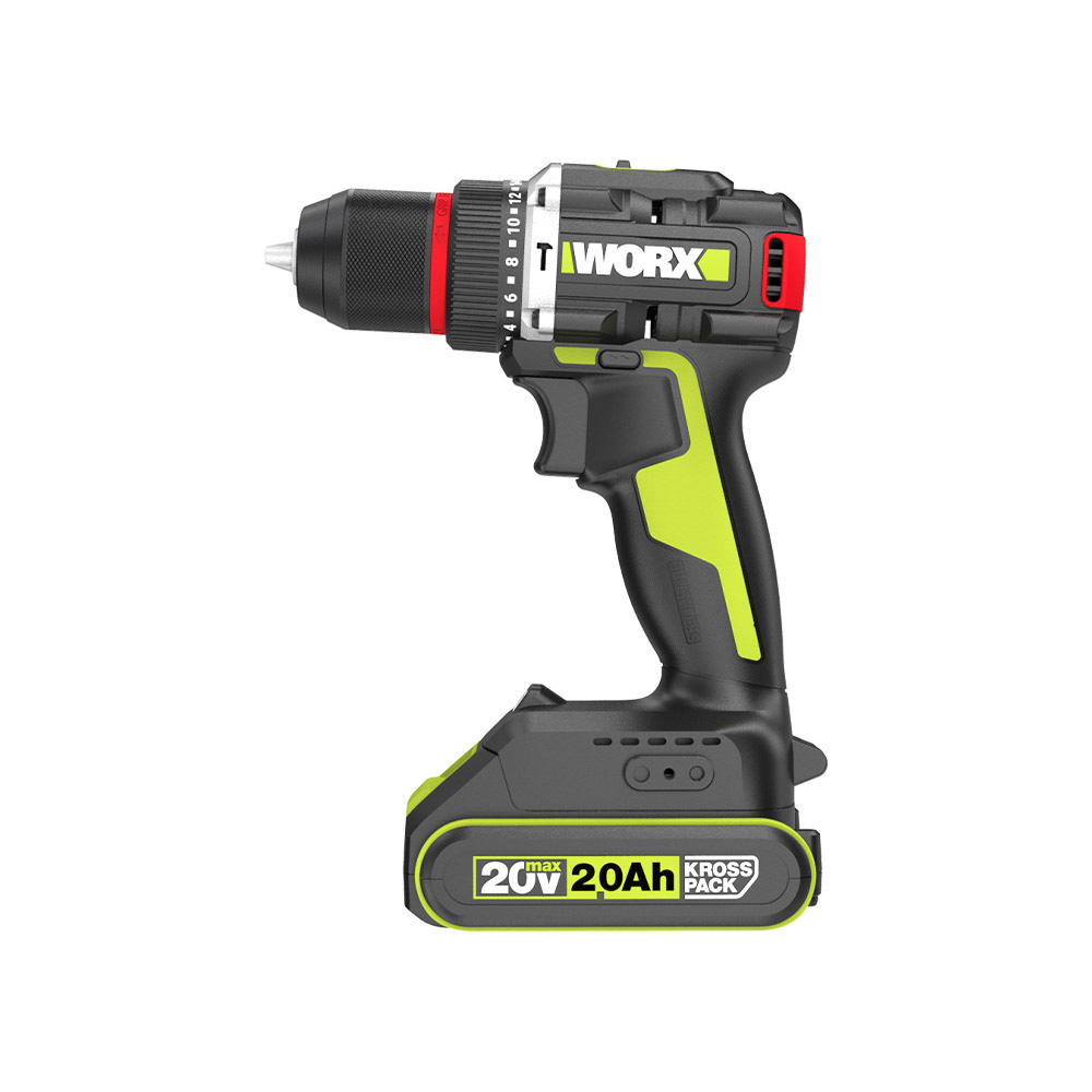 웍스 충전 해머 드릴 함마 20V 2.0Ah 배터리1개 BL WU361.1 이미지 2