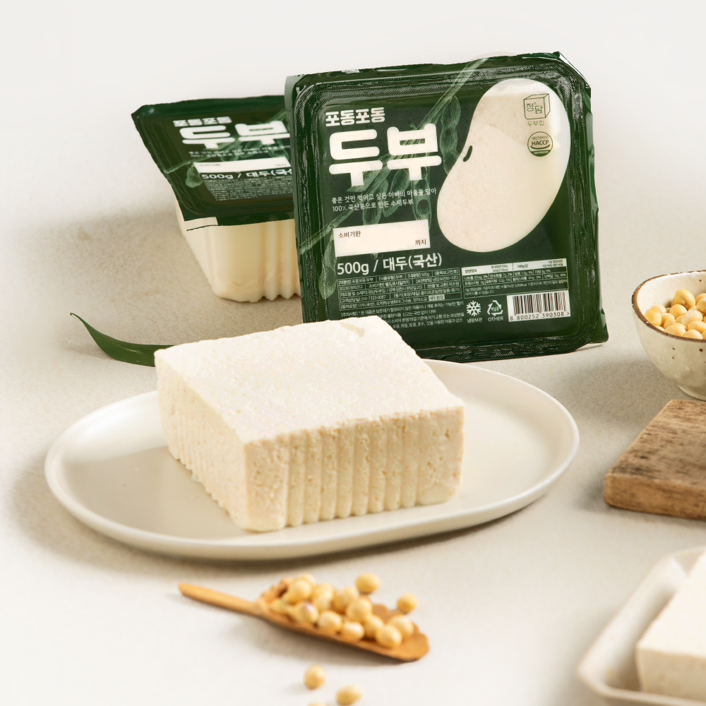 정담두부집 국산콩 무첨가 손두부 순두부 700g 건강식 전통방식 수제두부
