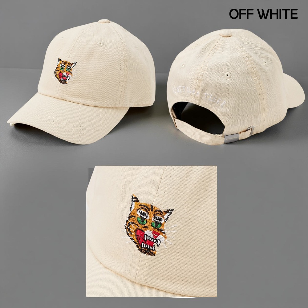 오니츠카타이거 호랑이 자수 볼캡 모자 야구모자 3183B120 OFF WHITE - 상세 이미지 5