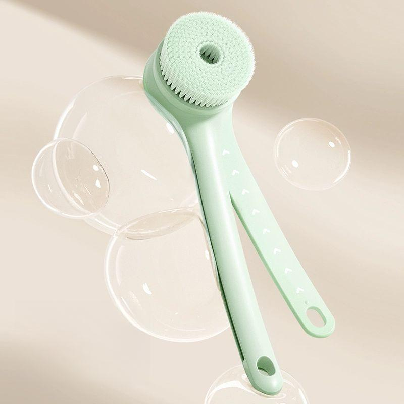 때밀이기계 자동 회전 샤워 필링기 브러쉬 바디 욕실 라이트시더그린 3헤드 선물상자 - 상품 이미지