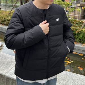 뉴발란스 패딩 액티브 라이트 구스 다운 경량 자켓 남녀공용 숏패딩 착용 후기 | 사이즈/핏 총정리 - 상품 이미지 4