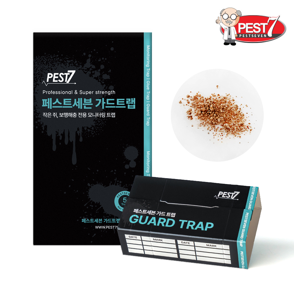 페스트세븐가드트랩(5매입) 좀벌레 곱등이 집게벌레 섶벌레 먼지다듬이 곱등이 돈벌레 지네 노래기 거미 노린재 바퀴벌레 개미 쥐 공벌레 딱정벌레 퇴치 퇴치약 퇴치제 트랩 아파트 끈끈이