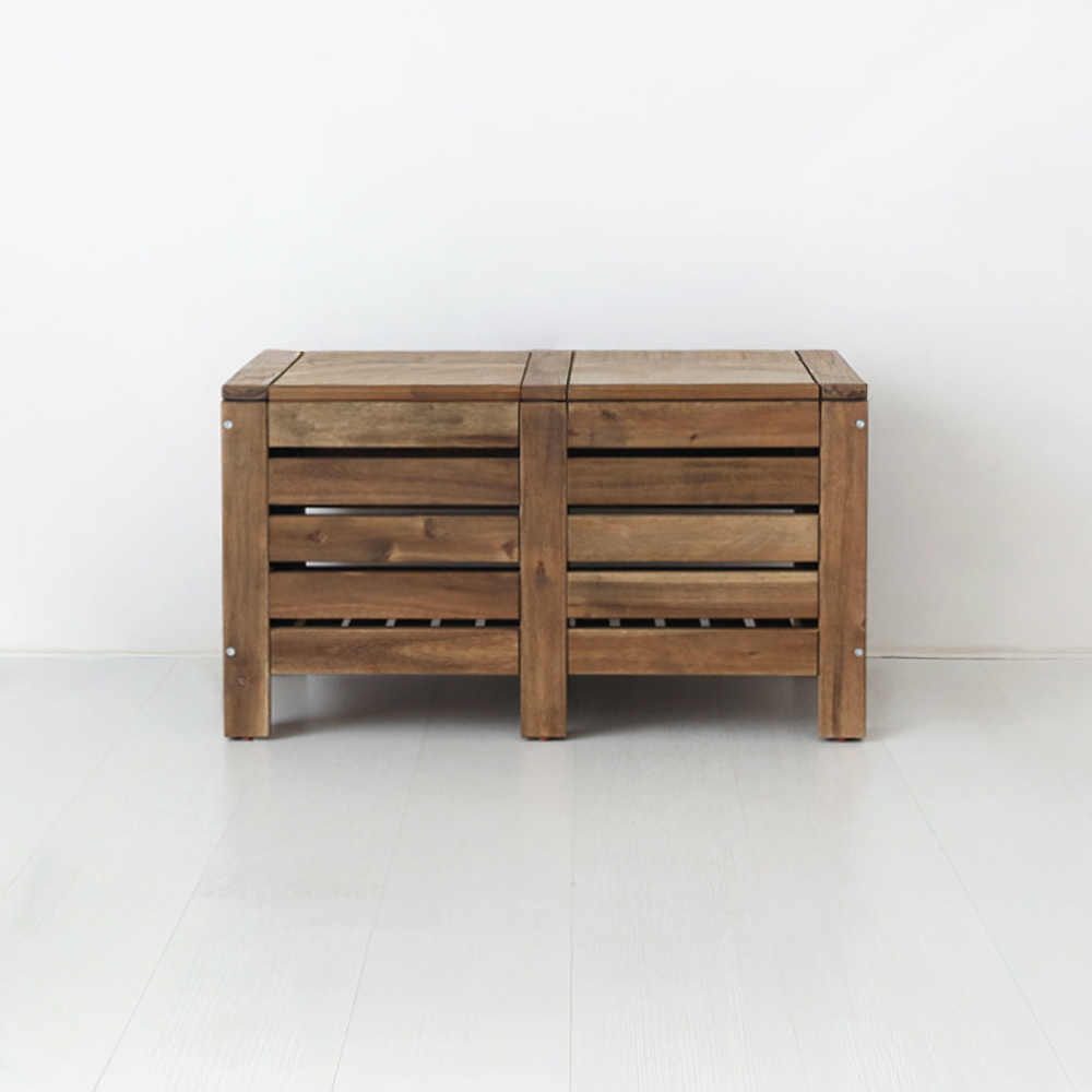 TANG 원목수납벤치 아카시아 브라운 0694.3554