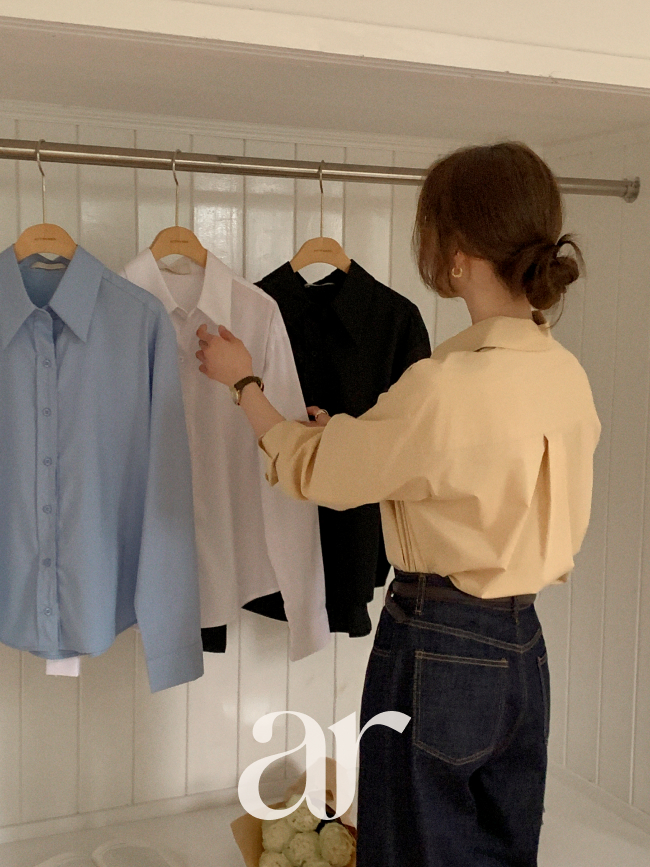 [자체제작] 데일리 더블 스티치 스탠다드 셔츠 bs8410 - 상세 이미지 3