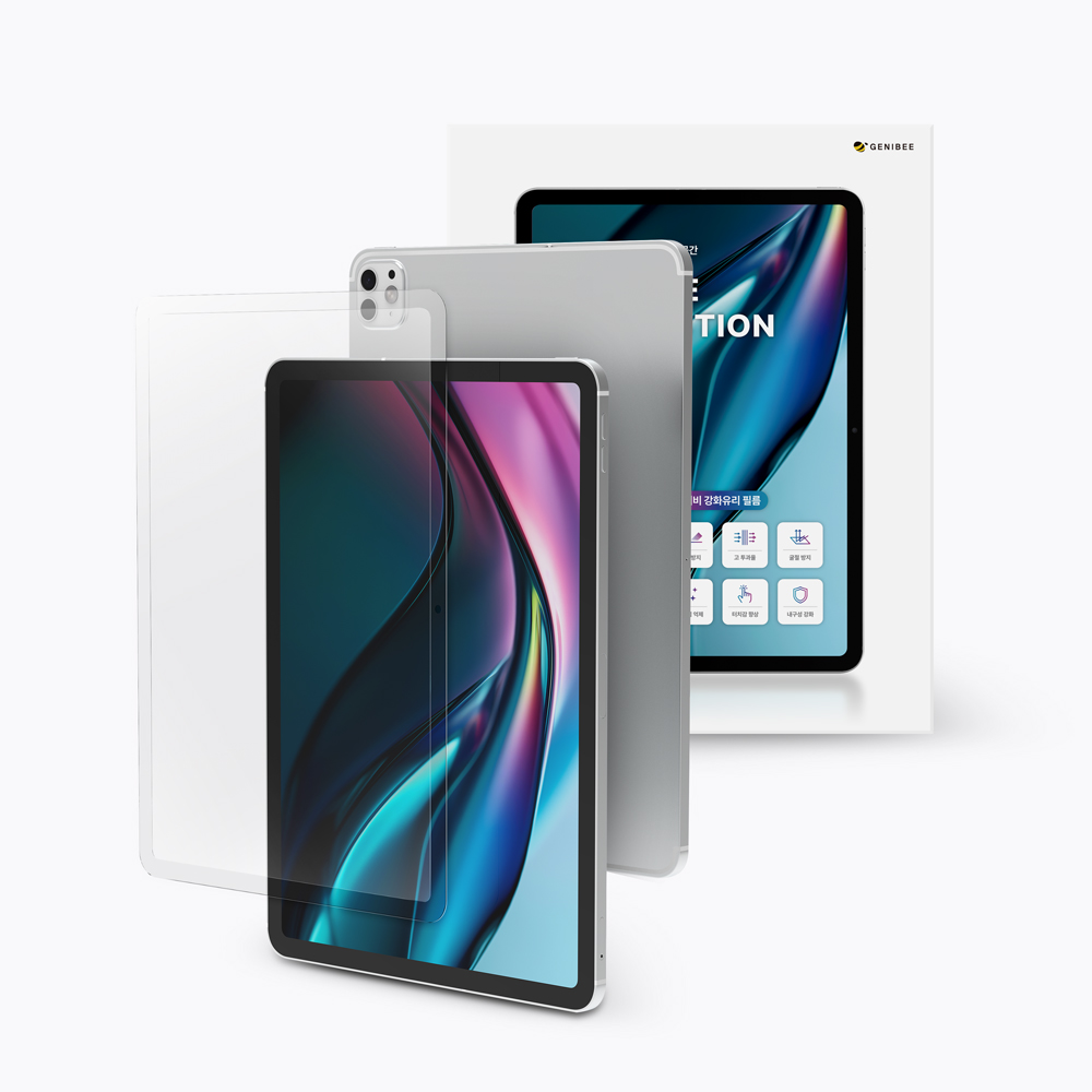 지니비 나노텍스처 글래스 AR 초저반사 강화유리 필름 아이패드(A16 모델) 11세대 27.6cm(10.9인치), 1매입 - 상품 이미지