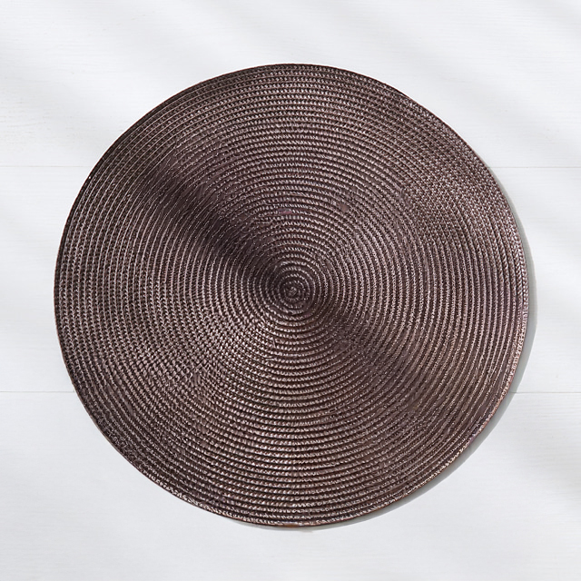 MAT 원형 테이블 매트 D38 KS1002DSM 다크브라운, 38cm