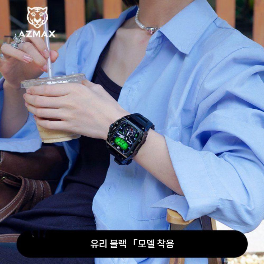 애플워치11 울트라3 se3 스트랩 투명 케이스 일체형 밴드 - 상세 이미지 4